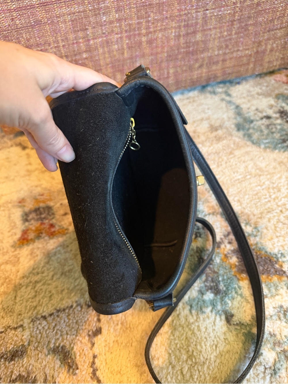Vintage Coach Companion Flap Bag in Black - Picture 9 of 9